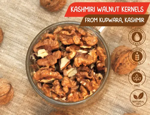Kashmiri Walnut Kernels (Kashmiri Akhrot Giri): Brownish A Grade